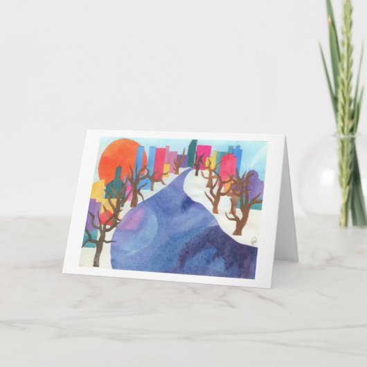 Charles River an der Winterzeit Karte (Vorderseite)