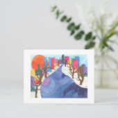 Charles River at Wintertime Postkarte (Stehend Vorderseite)