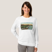 Charles River Becken-und Esplanade-Ansicht T-Shirt (Vorne ganz)