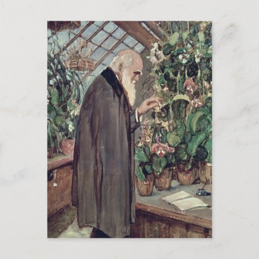 Charles Robert Darwin Postkarte (Vorderseite)