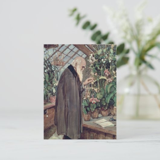 Charles Robert Darwin Postkarte (Stehend Vorderseite)