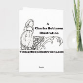 Charles Robinson - Die Meerjungfrau Karte (Rückseite)