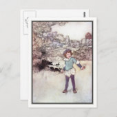 Charles Robinson - Vintager Junge Badminton Postkarte (Vorne/Hinten)