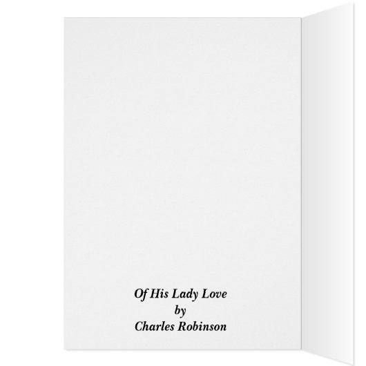 Charles Robinson - von seiner Liebe (Innen (Links))