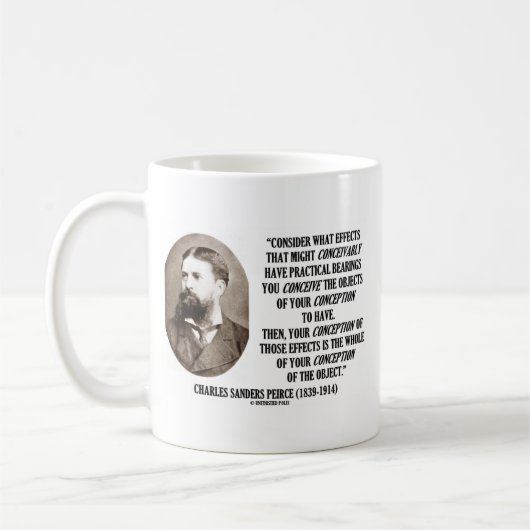 Charles Sanders Peirce Effects Objects Conception Kaffeetasse (Links)