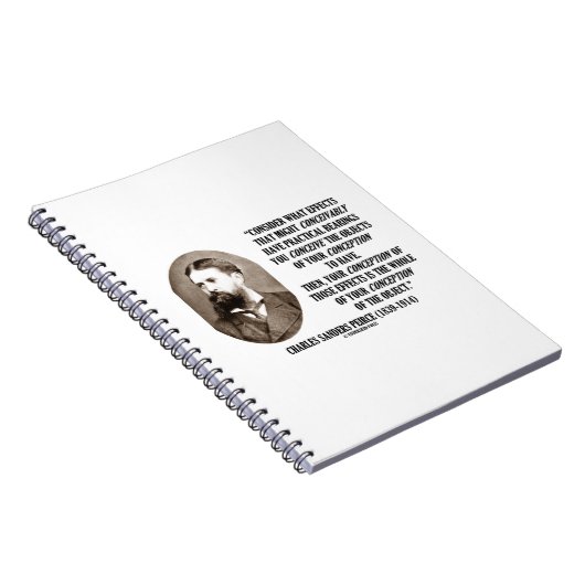 Charles Sanders Peirce Effects Objects Conception Notizblock (Rechte Seite)