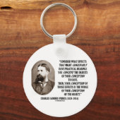 Charles Sanders Peirce Effects Objects Conception Schlüsselanhänger (Vorderseite)