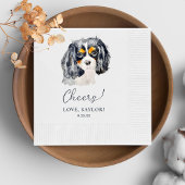 Charles Spaniel Dog Personalisiert Cheers Serviette