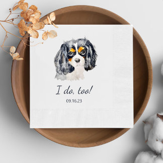Charles Spaniel Dog Personalisiert I Do Too Serviette