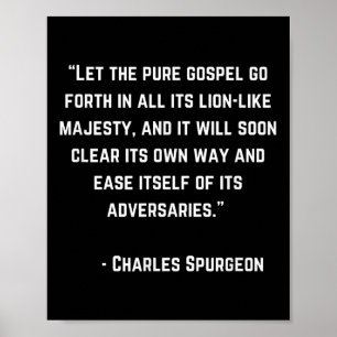 Charles Spurgeon Bible Gospel Zitat Gott Christlic Poster