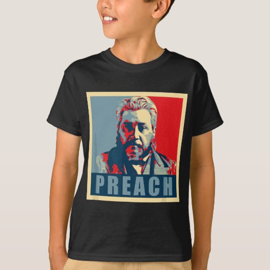 Charles Spurgeon PREACH T-Shirt (Vorderseite)
