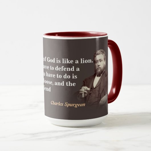  Charles Spurgeon Quote On The Word Of God Tasse (VorderseiteRechts)
