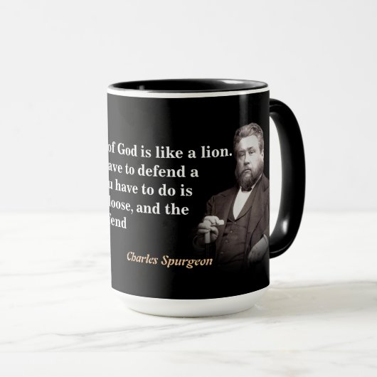  Charles Spurgeon Quote On The Word Of God Tasse (VorderseiteRechts)