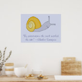 Charles Spurgeon Snail Persistence Quote Poster (Küche)