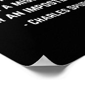 Charles Spurgeon Zitat Missionar oder Imposter Chr Poster (Ecke)