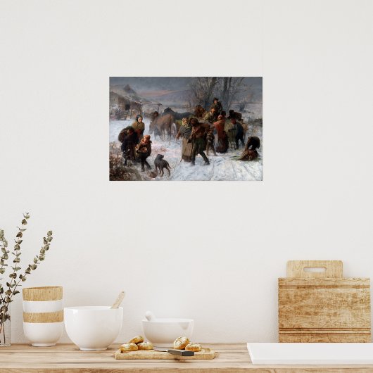 Charles T. Webber Die Untergrund Railroad Poster (Küche)