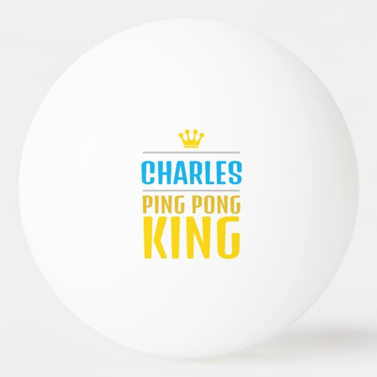 Charles Tischtennisball (Vorderseite)