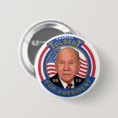 Charles Tolbert für Präsidenten 2012 Button (Vorne & Hinten)