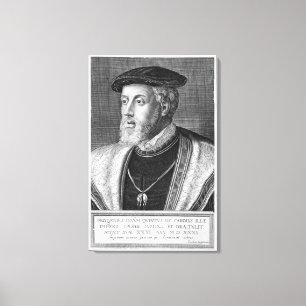 Charles V (1500-58) (Stich) Leinwanddruck