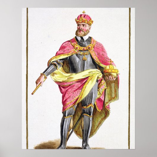 Charles V (1500-58) von "Receuil des Estampes, re Poster (Vorne)