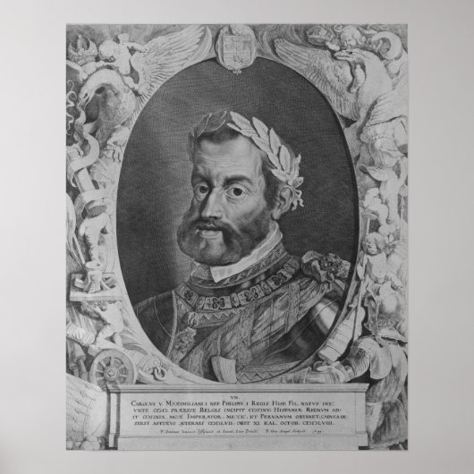 Charles V., Heiliger römischer Kaiser Poster (Vorne)