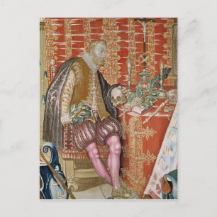 Charles V von 'The Tapestry of Charles Postkarte