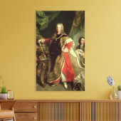 Charles VI. , Heiliger römischer Kaiser mit Leinwanddruck (Insitu (Wohnzimmer))