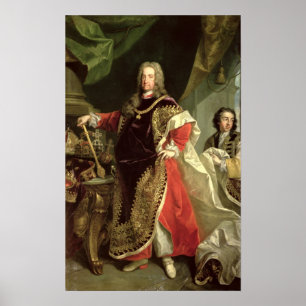 Charles VI. , Heiliger römischer Kaiser mit Poster