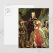 Charles VI. , Heiliger römischer Kaiser mit Postkarte (Vorne/Hinten)
