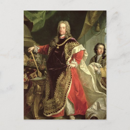 Charles VI. , Heiliger römischer Kaiser mit Postkarte (Vorderseite)
