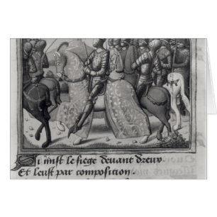 Charles VII und Jeanne d'Arc an der Belagerung von