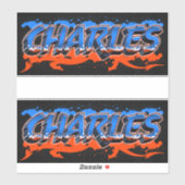 Charles Vorname Name Graffiti Aufkleber Sticker (Blatt)