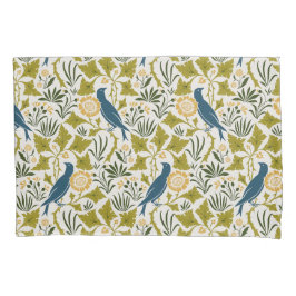 Charles Voysey Unter den Blätter mit Bluebirds Kissenbezug