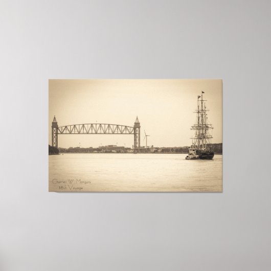 Charles W. Morgan 38. Voyage Leinwanddruck (Vorderseite)