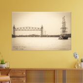 Charles W. Morgan 38. Voyage Leinwanddruck (Insitu (Wohnzimmer))