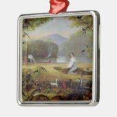 Charles Waterton, der einen Kaiman, 1825-26 Silbernes Ornament (Links)