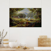 Charles Waterton, der einen Kaiman gefangen nimmt, Poster (Küche)