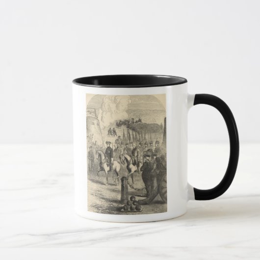 Charles XII von Schweden Kopenhagen betretend Tasse (Rechts)
