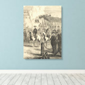 Charles XII von Schweden nach Kopenhagen Leinwanddruck (Insitu (Holzboden))