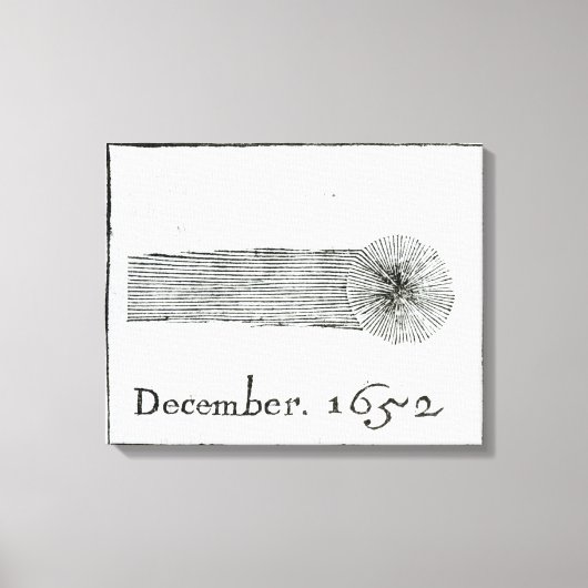 Charles's Comet, Dezember 1652 Leinwanddruck (Vorderseite)