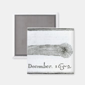 Charles's Comet, Dezember 1652 Magnet (Vorderseite/Rückseite)
