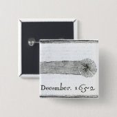 Charless Komet, im Dezember 1652 Button (Vorne & Hinten)