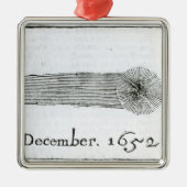 Charless Komet, im Dezember 1652 Silbernes Ornament (Vorne)