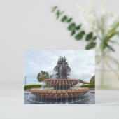 Charleston Ananas Fountain, South Carolina Postkarte (Stehend Vorderseite)