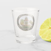 Charleston Ananas Fountain, South Carolina Schnapsglas (Rückseite)