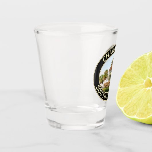 Charleston Ananas Fountain, South Carolina Schnapsglas (Links)