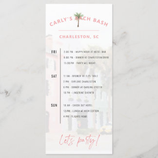Charleston Bach Weekend Itinerary Programm