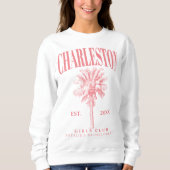 Charleston Bachelorette Custom Luxury Social Club Sweatshirt (Vorderseite)