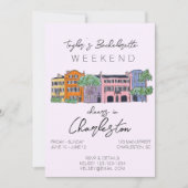 Charleston Bachelorette Einladung & Details (Vorderseite)