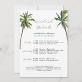 Charleston Bachelorette Einladung & Tour (Rückseite)